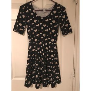 Charlotte Russe Black Daisy Dress
